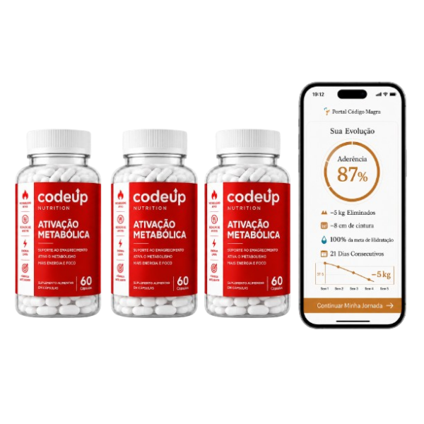 Kit 3 Meses Code Up + App — Ativação Metabólica e Direcionamento Completo