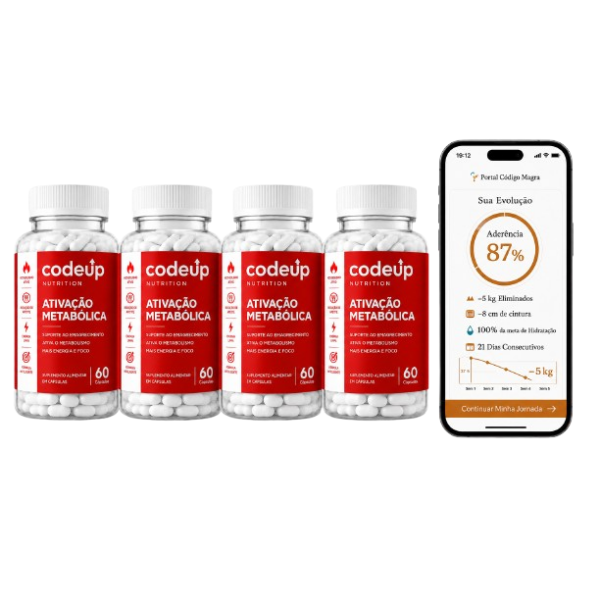 Kit 4 Meses Code Up + App — Ativação Metabólica e Direcionamento Completo